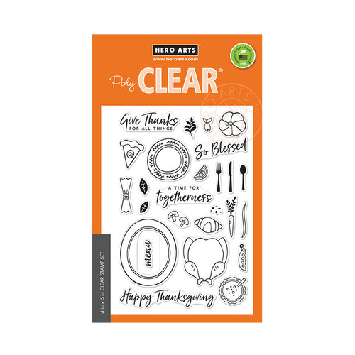 Hero Arts - Clear Photopolymer Stamps - Thanksgiving Table