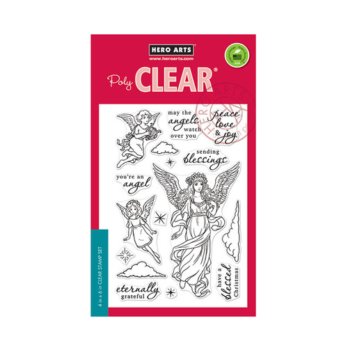 Hero Arts - Christmas - Clear Photopolymer Stamps - Angels