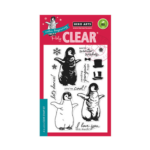 Hero Arts - Clear Photopolymer Stamps - Color Layering Baby Penguin