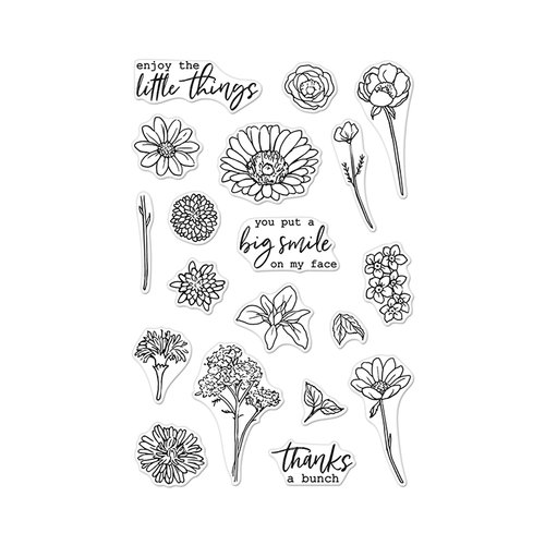 Hero Arts - Clear Acrylic Stamps - Little Florals