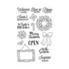 Hero Arts - Christmas - Clear Photopolymer Stamps - Santa's Door Accessories