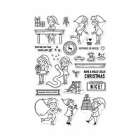 Hero Arts - Christmas - Clear Photopolymer Stamps - Nice Elves