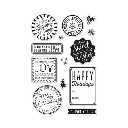 Hero Arts - Christmas - Clear Photopolymer Stamps - Holiday Badges