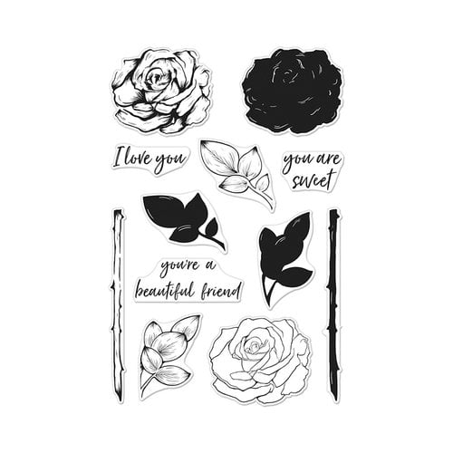 Hero Arts - Clear Photopolymer Stamps - Color Layering Rose