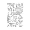 Hero Arts- Season of Wonder Collection - Christmas - Clear Photopolymer Stamps - Sending Warm Hogs