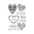 Hero Arts - Clear Photopolymer Stamps - All My Love Decorative Hearts