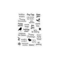 Hero Arts - Clear Photopolymer Stamps - Hero Greetings Christmas Messages