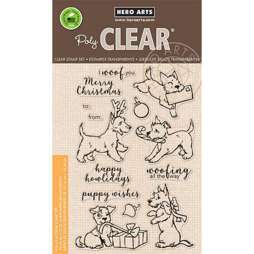 Hero Arts - Clear Photopolymer Stamps - Merry Woof