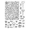Hero Arts - Clear Photopolymer Stamps - Wish Big Peek-A-Boo Parts