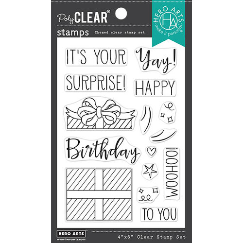Hero Arts - Clear Photopolymer Stamps - Surprise Gift