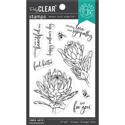 Hero Arts - Clear Photopolymer Stamps - Protea Flowers