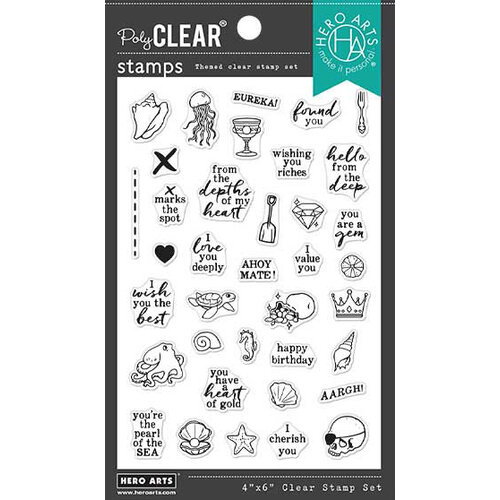 Hero Arts - Clear Photopolymer Stamps - Deep Sea Messages