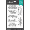 Hero Arts - Clear Photopolymer Stamps - Library Quotes