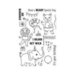 Hero Arts - Clear Photopolymer Stamps - Party Animals