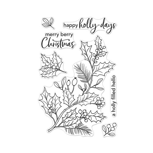 Hero Arts - Christmas - Clear Photopolymer Stamps - Holly Berries