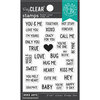 Hero Arts - Clear Photopolymer Stamps - V-Day Mini Messages