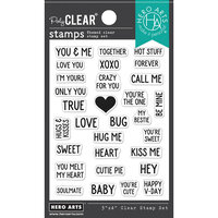 Hero Arts - Clear Photopolymer Stamps - V-Day Mini Messages