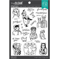 Hero Arts - Clear Photopolymer Stamps - Art Meowseum