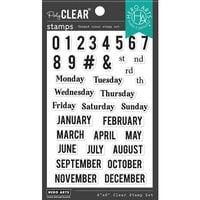 Hero Arts - Clear Photopolymer Stamps - Months and Days