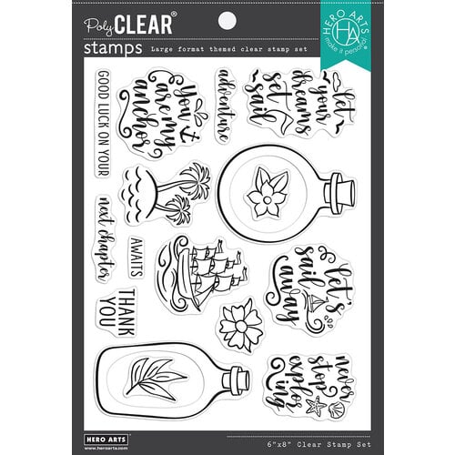 Hero Arts - Clear Photopolymer Stamps - Message in a Bottle