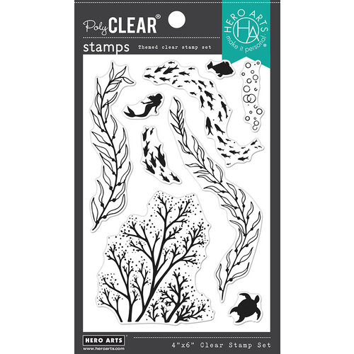Hero Arts - Clear Photopolymer Stamps - Mermaid Cove
