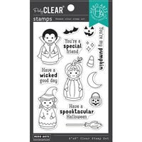 Hero Arts - Clear Photopolymer Stamps - Halloween Peg Dolls