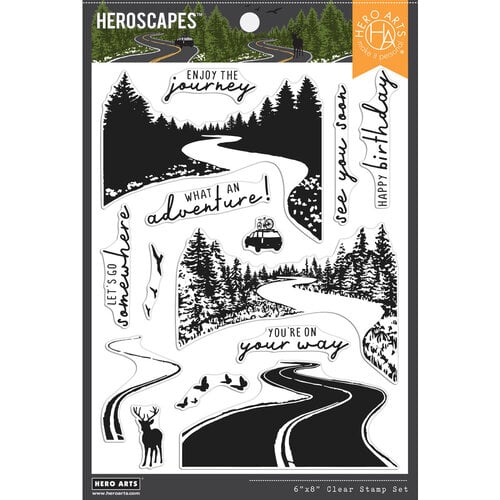Hero Arts - Clear Photopolymer Stamps - Winding Road HeroScape