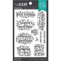 Hero Arts - Christmas - Clear Photopolymer Stamps - Holiday Foliage Messages