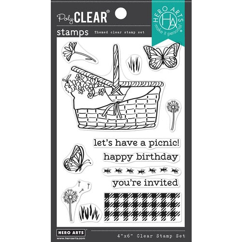 Hero Arts - Clear Photopolymer Stamps - Picnic Basket