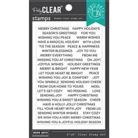 Hero Arts - Clear Photopolymer Stamps - Christmas Sentiment Strips