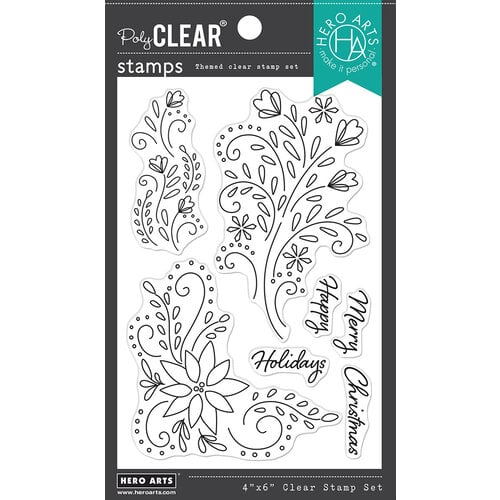 Hero Arts - Clear Photopolymer Stamps - Holiday Flourishes