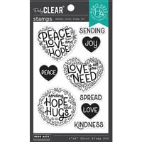 Hero Arts - Clear Photopolymer Stamps - Peace And Love