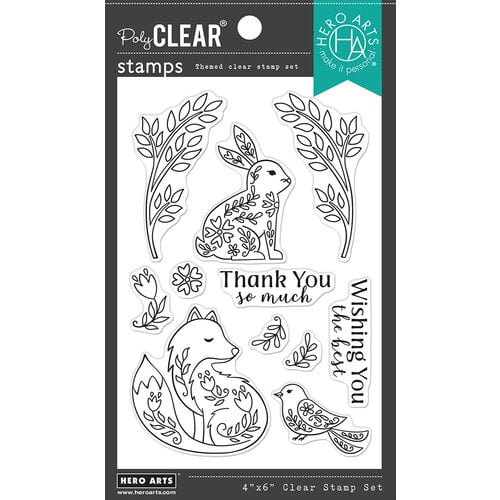 Hero Arts - Clear Photopolymer Stamps - Folk Animals