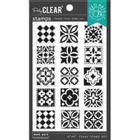 Hero Arts - Clear Photopolymer Stamps - Decorative Tiles