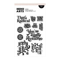 Hero Arts - Friends With Flair Collection - Clear Photopolymer Stamps - Totally Awesome