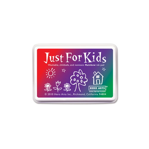 Hero Arts - Just For Kids - Washable Ink Pad - 3 Color Rainbow