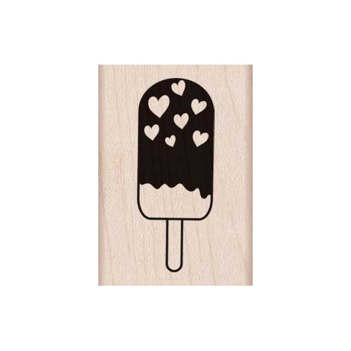 Hero Arts - Woodblock - Wood Mounted Stamps - Heart Ice Cream