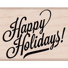 Hero Arts - Woodblock - Wood Mounted Stamps - Happy Holidays