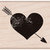 Hero Arts - Wood Block - Wood Mounted Stamp - Heart With Arrow