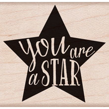 Hero Arts - Wood Block - Wood Mounted Stamp - You Are A Star