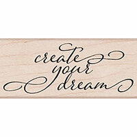 Hero Arts - Lia Griffith Collection - Woodblock - Wood Mounted Stamps - Create Your Dream