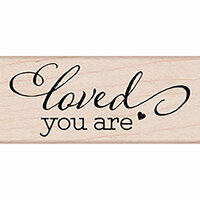 Hero Arts - Lia Griffith Collection - Woodblock - Wood Mounted Stamps - Loved You Are