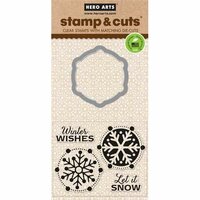 Hero Arts - Christmas - Die and Clear Acrylic Stamp Set - Let It Snow