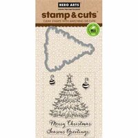 Hero Arts - Christmas - Die and Clear Acrylic Stamp Set - Christmas Tree