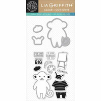Hero Arts - Lia Griffith Collection - Die and Clear Acrylic Stamp Set - Pierre Cut-Outs