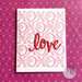 Hero Arts - 2016 Valentines Collection - Die and Clear Photopolymer Stamp Set - Love