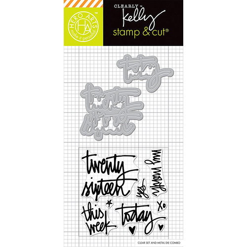 Hero Arts - Kelly Purkey Collection - Die and Clear Photopolymer Stamp Set - Twenty Sixteen