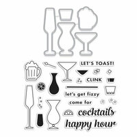 Hero Arts - Die and Clear Photopolymer Stamp Set - Cocktail Party