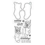 Hero Arts - Christmas - Die and Clear Acrylic Stamp Set - Fluffy Stockings