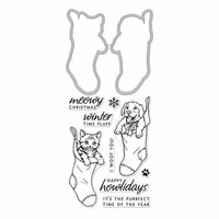 Hero Arts - Christmas - Die and Clear Photopolymer Stamp Set - Fluffy Stockings